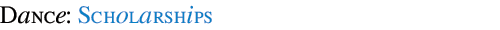 Dance: Scholarships